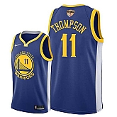 Warriors #11 Klay Thompson Blue 2018 NBA Finals Nike Swingman Jersey,baseball caps,new era cap wholesale,wholesale hats